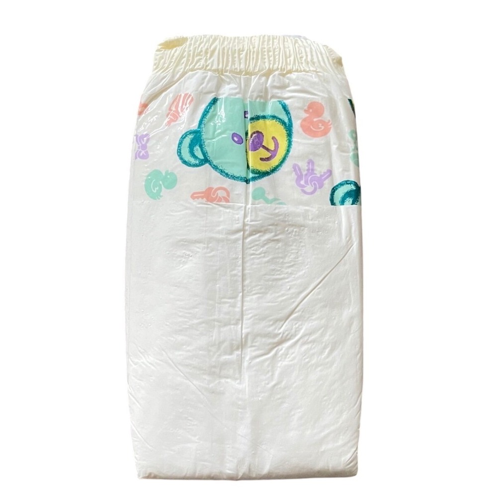 Wonderdry Vintage Bear Plastic Diapers Sz SMALL Diapers 14lb crinkle‎ plastic